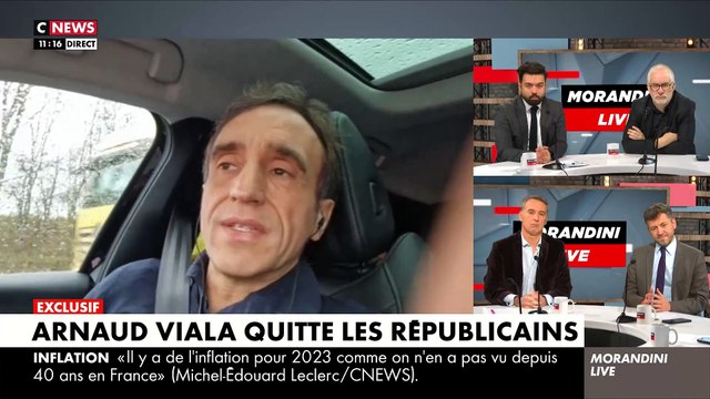 EXCLU : Arnaud Viala ,président du conseil départemental de l'Aveyron et ancien député, annonce dans Morandini Live qu'il quitte Les Républicains
