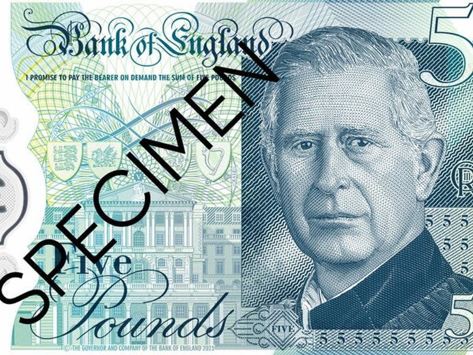 So sehen die neuen Banknoten mit König Charles III. aus