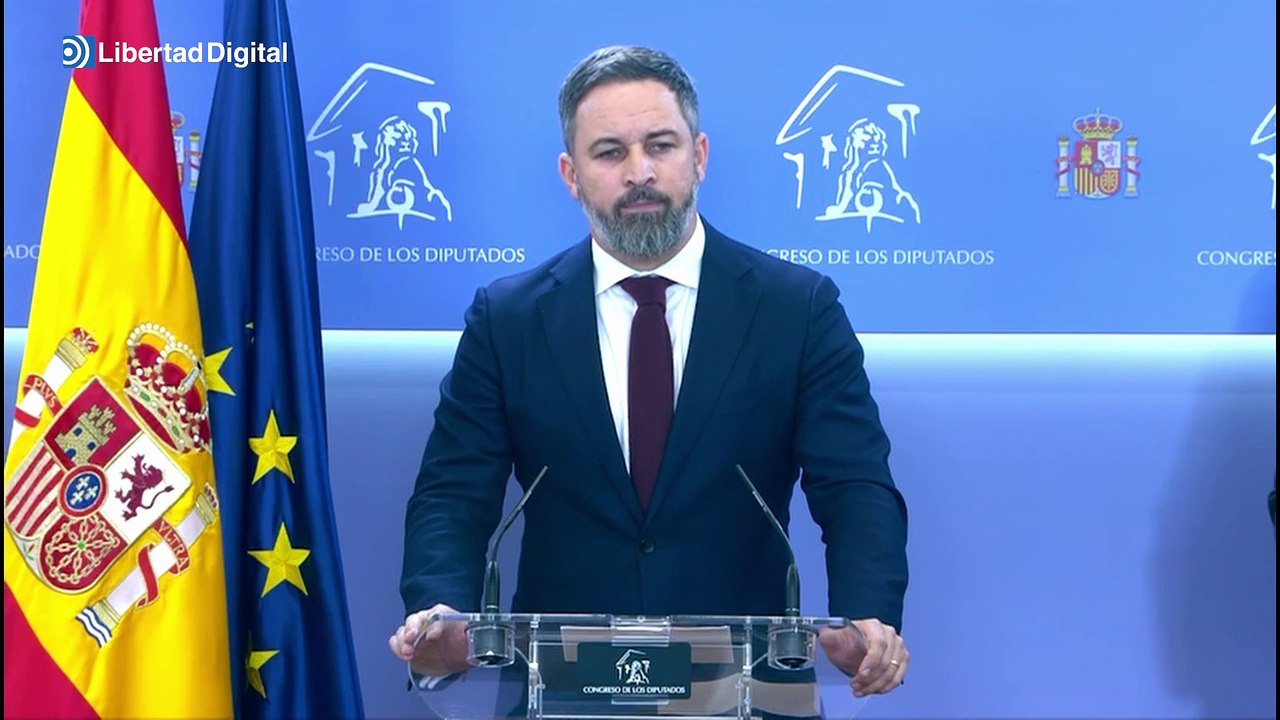 Santiago Abascal anuncia una querella contra el Pedro Sánchez