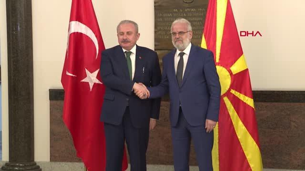 TBMM Başkanı Şentop, Kuzey Makedonya Meclis Başkanı Caferi ile görüştü