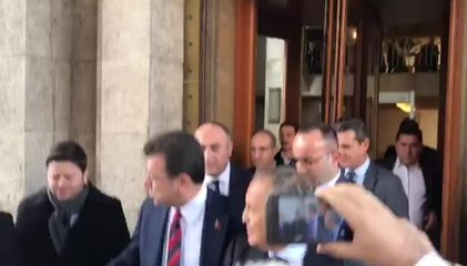 TBMM'ye Gelen İmamoğlu: "Genel Başkanımı Her Yerde Dinlemek Çok Keyiflidir"