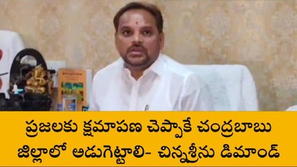 విజయనగరం: ప్రజలకు క్షమాపణ చెప్పాకే చంద్రబాబు జిల్లాలో అడుగెట్టాలి- చిన్నశ్రీను