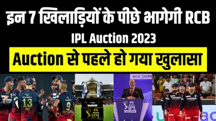 Download Video: IPL Auction से पहले हो गया खुलासा, इन 7 खिलाड़ियों के पीछे भागेगी RCB | IPL Auction 2023 | IPL 2023 | IPL 16