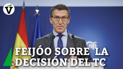 Feijóo: "El Gobierno iba a cometer una cacicada. El Constitucional ha garantizado el debate"