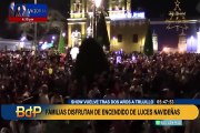 Por fiestas navideñas: Trujillo se iluminó con el Festival de Luces y Colores