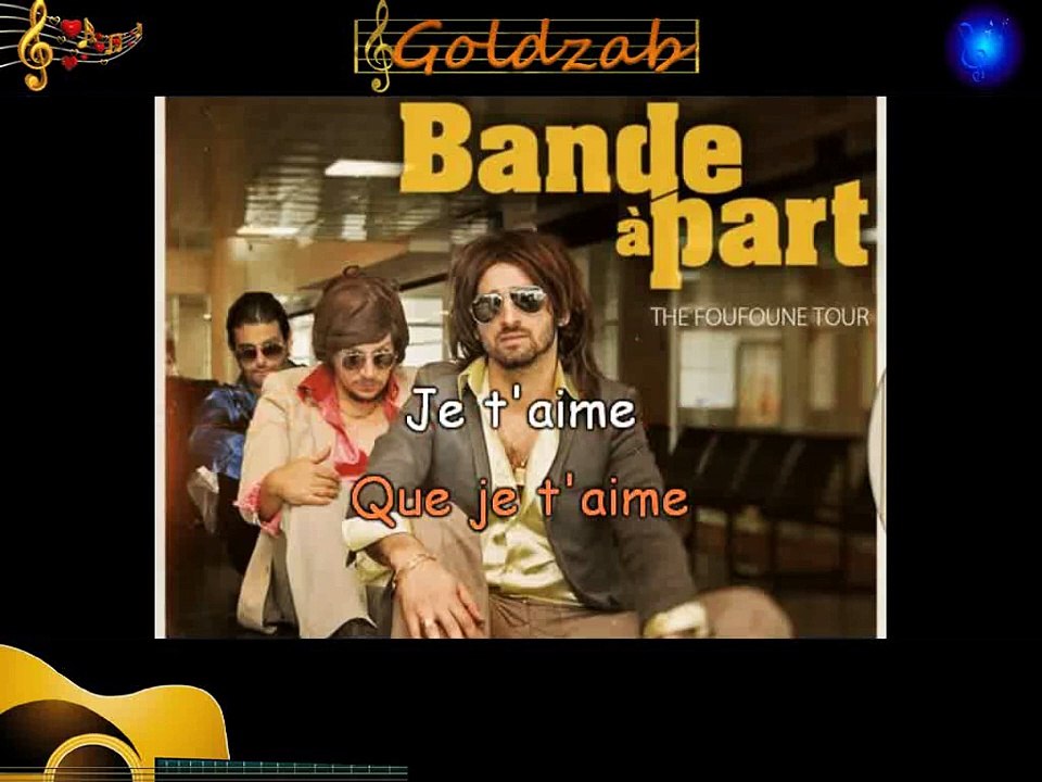 KARAOKE BANDE À PART - Femme que j'aime