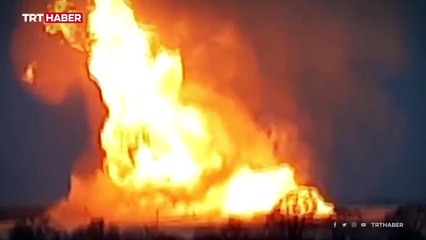 Descargar video: Çuvaşistan'da doğal gaz boru hattında patlama