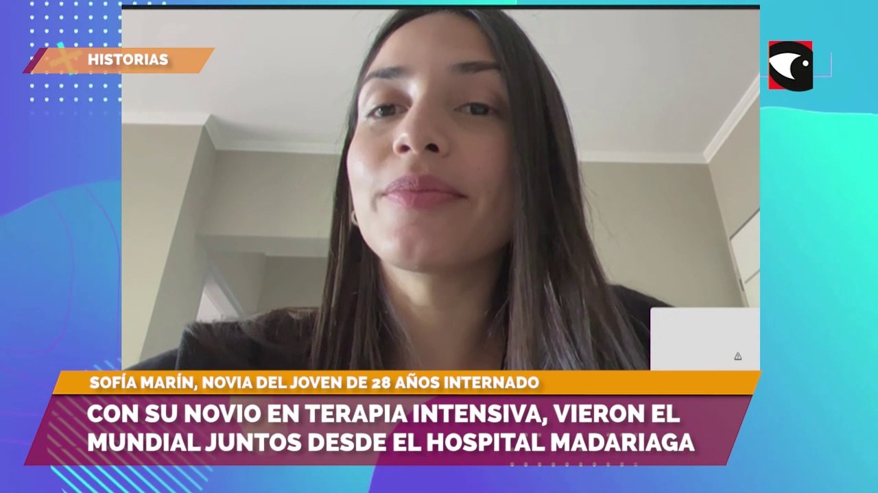 Con su novio en terapia intensiva, vieron el mundial juntos desde el hospital Madariaga