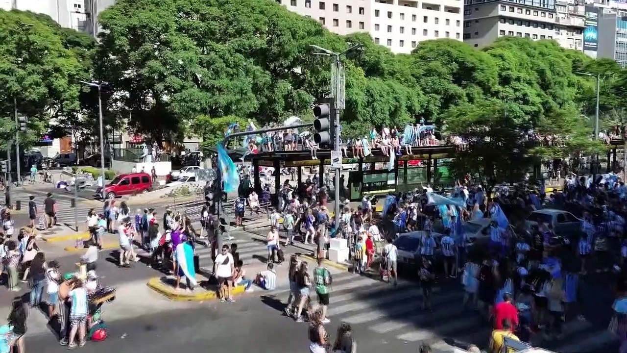 Arde el Obelisco