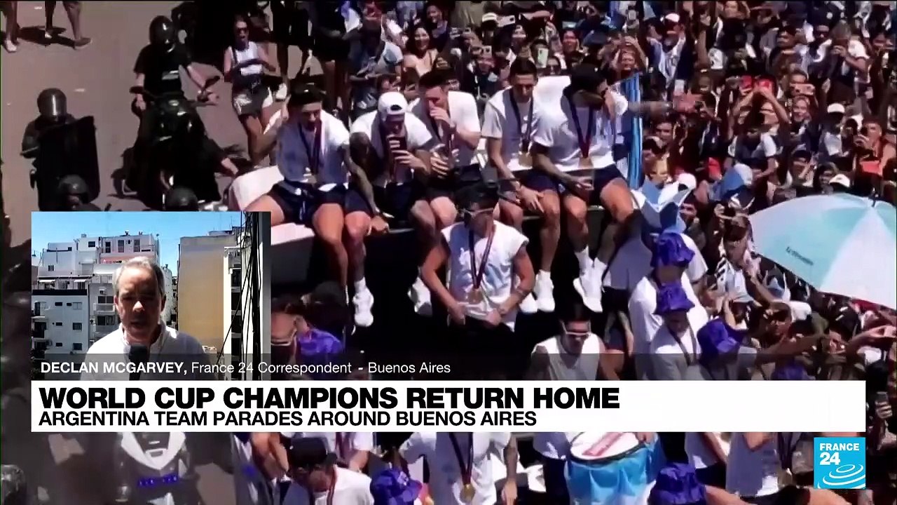 Argentina team parades around Buenos Aires, President declares today a national holiday