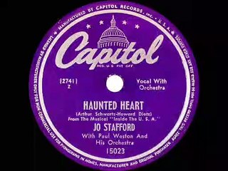 1947 Jo Stafford Haunted Heart