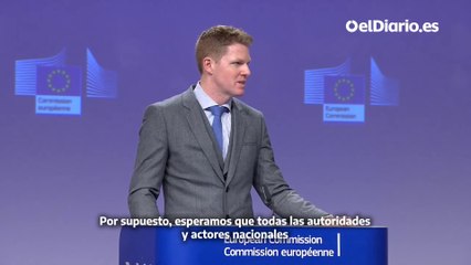 Wigand afirma que la Comisión Europea "sigue muy de cerca" la situación en España