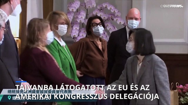 Tajvanba látogatott az Európai Unió és az amerikai kongresszus delegációja
