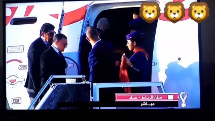 استقبال تاريخي لاعضاء المنتخب الوطني المغربي بعد العودة من كاس العالم 2022 قطر