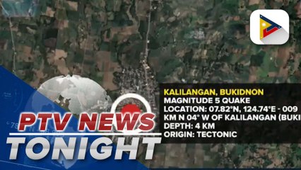 Magnitude 5 earthquake jolts Bukidnon