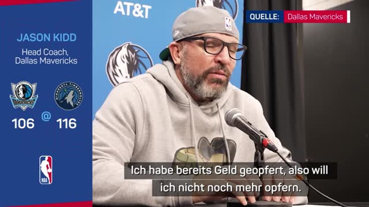 Kidd nicht zufrieden über den Platzverweis