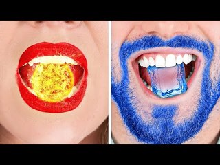 Fille POPULAIRE de FEU vs Intello de GLACE| Défi Chaud/froid – Comédie musicale drôle par La La L’R