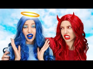 Qui est une véritable amie ? GENTILLE vs MÉCHANTE SIRÈNE ! Situations fun au lycée par La La L'R