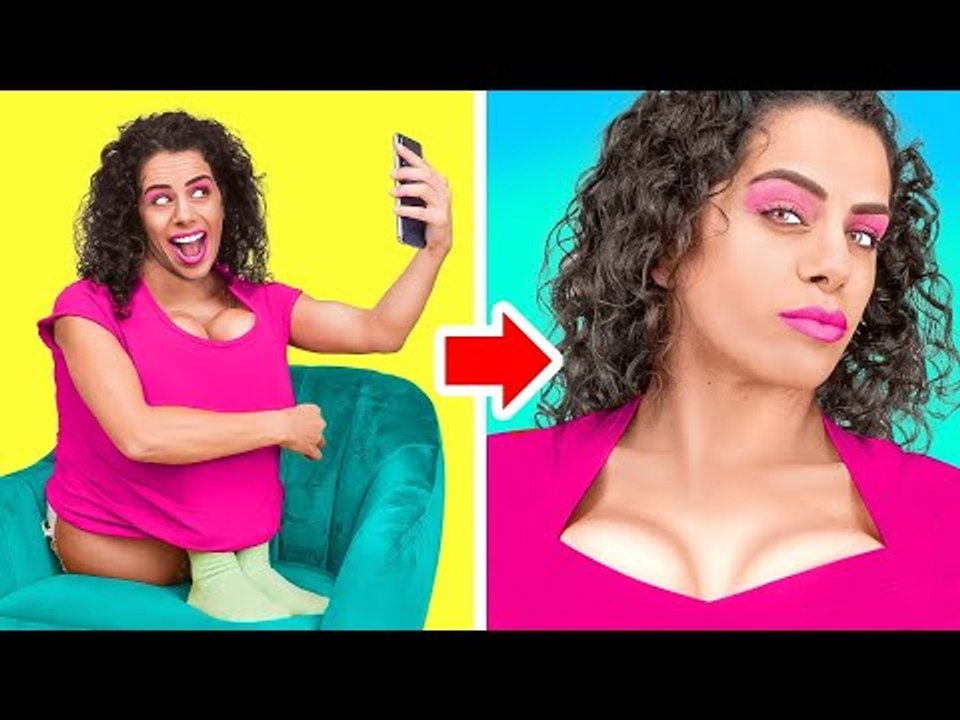 Tik-Tok VS Instagram VS Réalité - De NERD à POPULAIRE | Vrais VS Faux amis par La La L'r