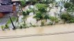 Chuvas causam alagamentos em Balneário Barra do Sul