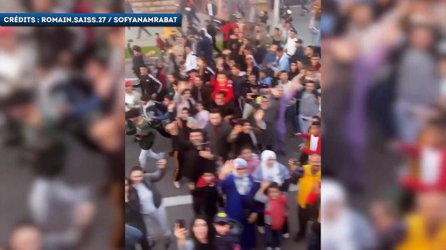 L'incroyable foule pour le retour des héros Marocains !