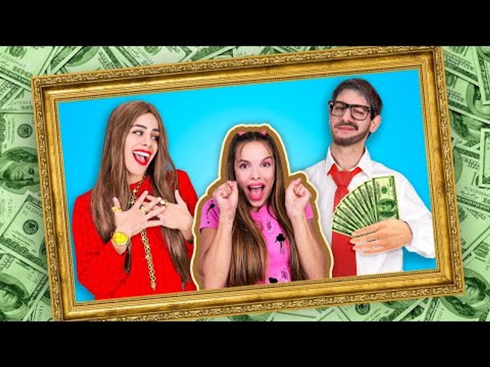 J'ai été adoptée par des milliardaires - Riches VS pauvres | 24 h de défis- Amusant par La La L'R