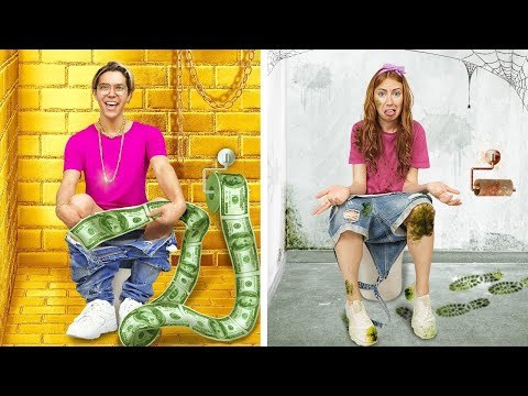 RICHE Populaire VS PAUVRE Larguée - Filles VS Garçons au Village | Drôle et familier par La La L'R