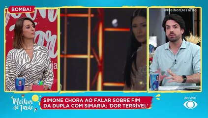 Simone chora pela irmã em entrevista | Melhor da Tarde  20/12/2022 15:26:12