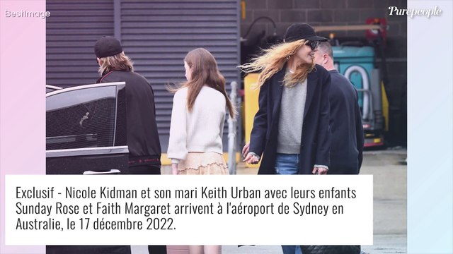 A 14 ans, Sunday est déjà super grande ! Nicole Kidman et Keith Urban avec leurs discrètes filles...