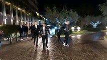 Lazio, cena di Natale: l'arrivo della squadra con Ciro e Sergej