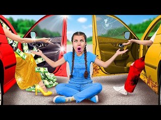 J'ai été adoptée par une STAR - RICHE VS FAUCHÉE | Famille Milliardaire - Blagues par La La L'R