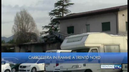 fiamme in carrozzeria a gardolo