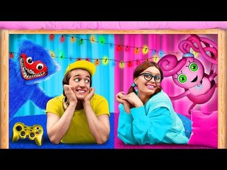 HUGGY WUGGY dans notre CHAMBRE SECRÈTE - Les meilleures blagues entre frères et sœurs par La La L'r