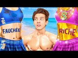 RICHE vs FAUCHÉE à la plage - Les meilleurs trucs de l'été pour être populaire | Comédie La La L'R