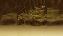 Tufanbeyli'de yoğun kar yağışı görsel şölen oluşturdu