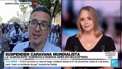 Informe desde Buenos Aires: aglomeraciones frustraron el recorrido de la selección argentina