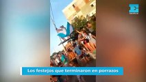 Los festejos que terminaron en porrazos