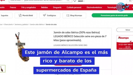 Alcampo se pasa el juego con el jamón más rico y barato de los supermercados