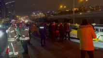 Kağıthane'de iki taksinin karıştığı kazada 1 kişi yaralandı