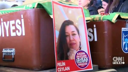 Eski eşinin öldürdüğü Pelin Ceylan son yolculuğuna uğurlandı