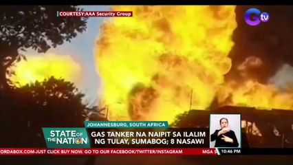 Gas tanker na naipit sa ilalim ng tulay, sumabog; 8 nasawi | SONA