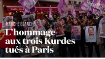 Marche blanche en hommage aux trois Kurdes tués à Paris