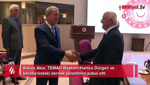 Bakan Akar, TEMAD Genel Başkanı Dürgen'i kabul etti