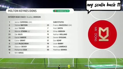 Milton Keynes Dons 0 vs 3 Leicester City - Highlight Curabao Cup