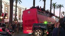 Recibimiento triunfal a la selección marroquí en Rabat por su gran Mundial