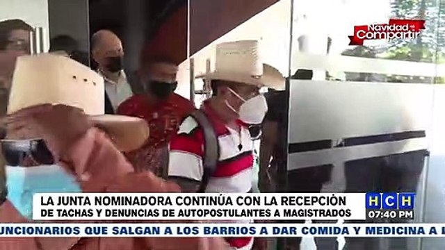 Junta Nominadora continúa con la recepción de Tachas y Denuncias de Autopostulantes a Magistrados