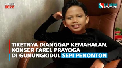 Tiketnya Dianggap Kemahalan, Konser Farel Prayoga di Gunungkidul Sepi Penonton