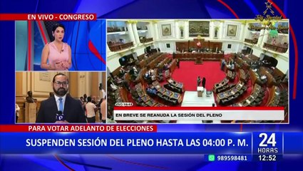 Congreso: parlamentarios se pronuncian sobre adelanto de elecciones