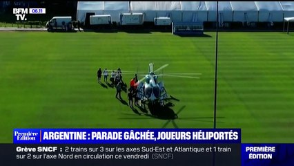 Argentine: les champions du monde évacués en hélicoptère à cause de la foule