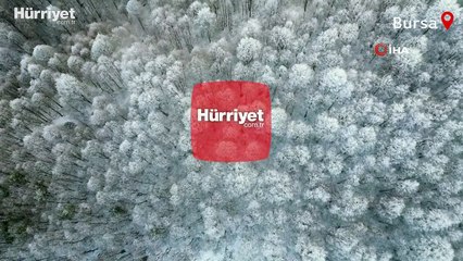 Bursa'da eşsiz kar manzaraları